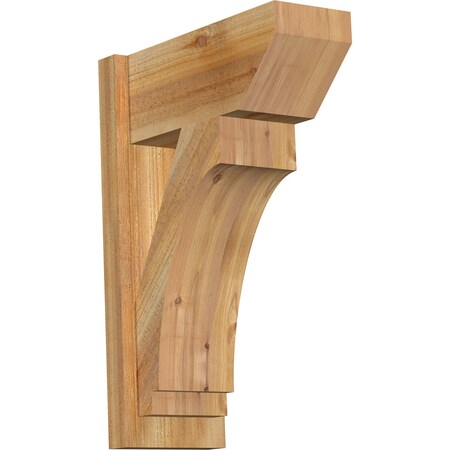 Ekena Millwork Imperial Slat Rough Sawn Outlooker, Western Red Cedar, 8"W x 18"D x 26"H OUT08X18X26IMP06RWR